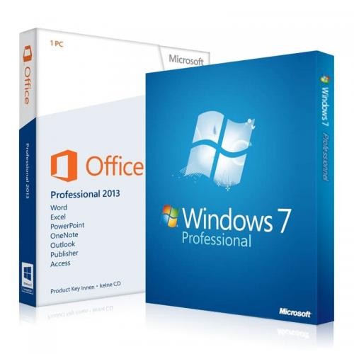 Windows 7 Professional + Office 2013 Professional Download + chiave di licenza